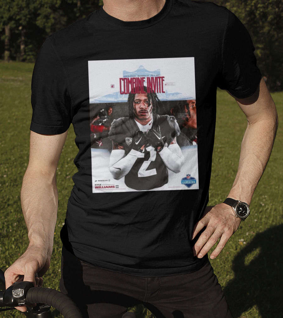 Lucas Oil Stadium NFL Combine Invite Kyle Williams Washington State Cougars Indianapolis 2025 T-Shirt