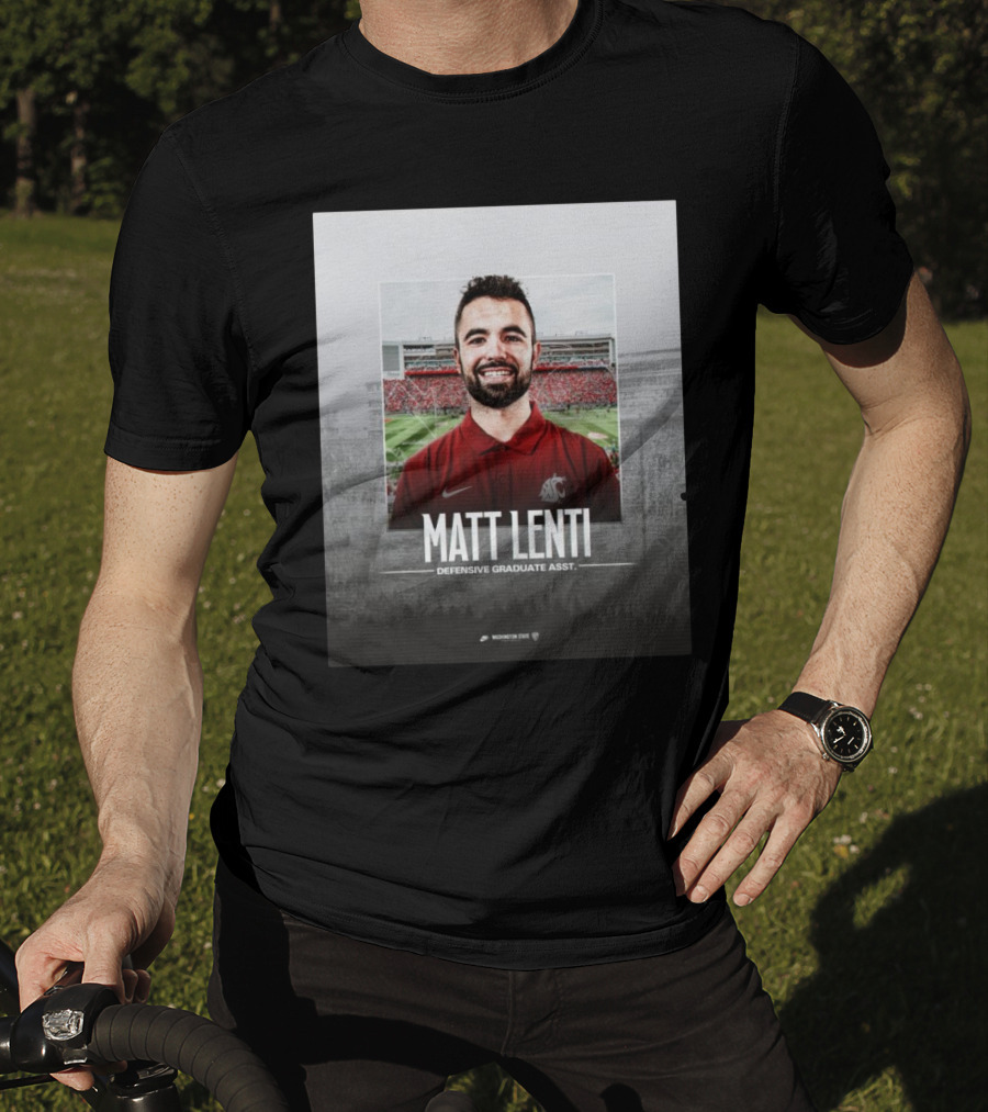 Matt Lenti Defensive Graduate Asst Washington State Cougars Palouse Football T-Shirt