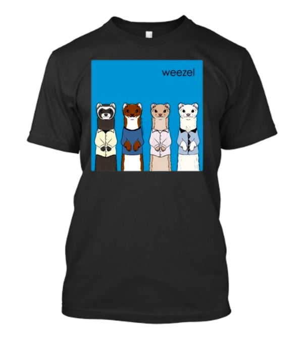 Weezel Weasel In Colorful Outfits Quartet T-Shirt