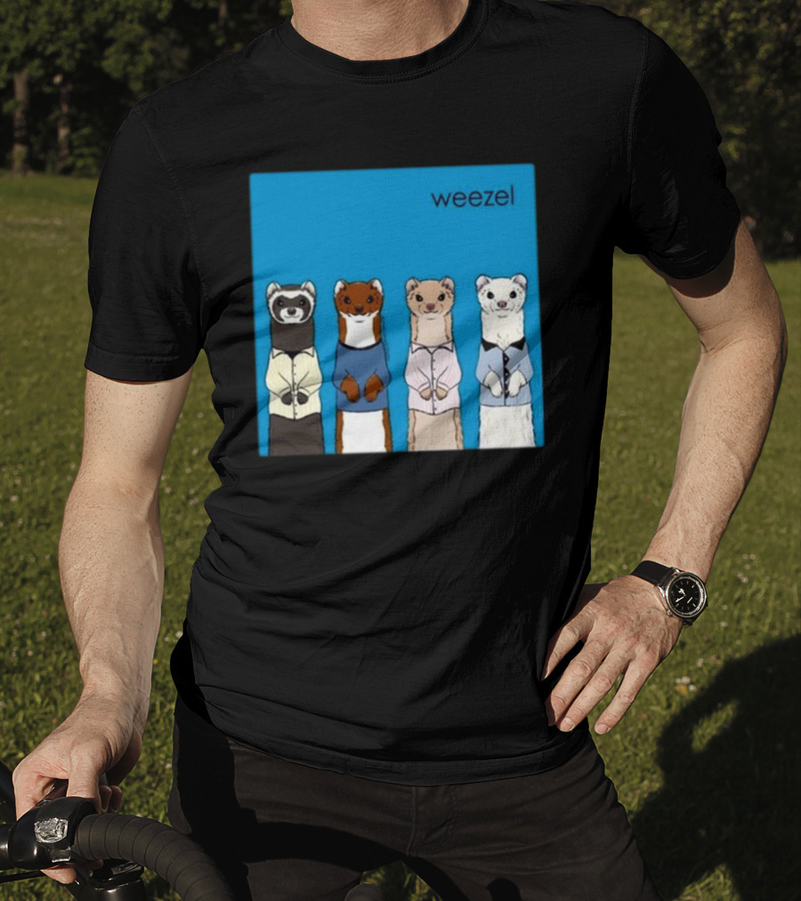 Weezel Weasel In Colorful Outfits Quartet T-Shirt