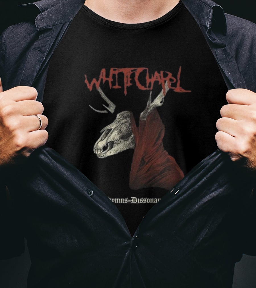 Whitechapel Hymns Dissonance Hooded Skull T-Shirt