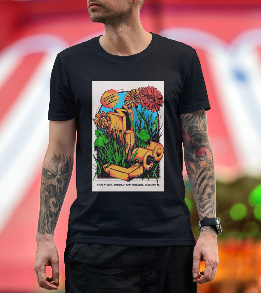 An Evening with Wilco April 25 2025 Halstead Amphitheater Fairhope AL T-Shirt