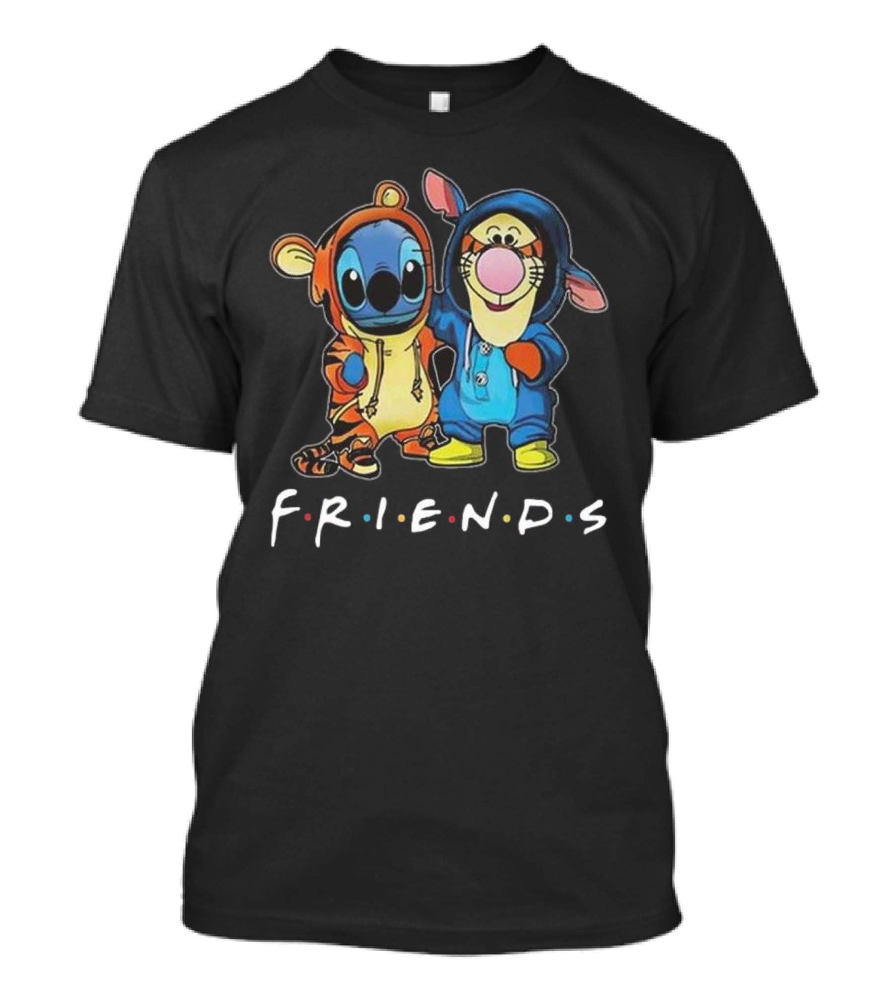 Winnie The Pooh Tigger And Stitch Friends Disney Collaboration T-Shirt