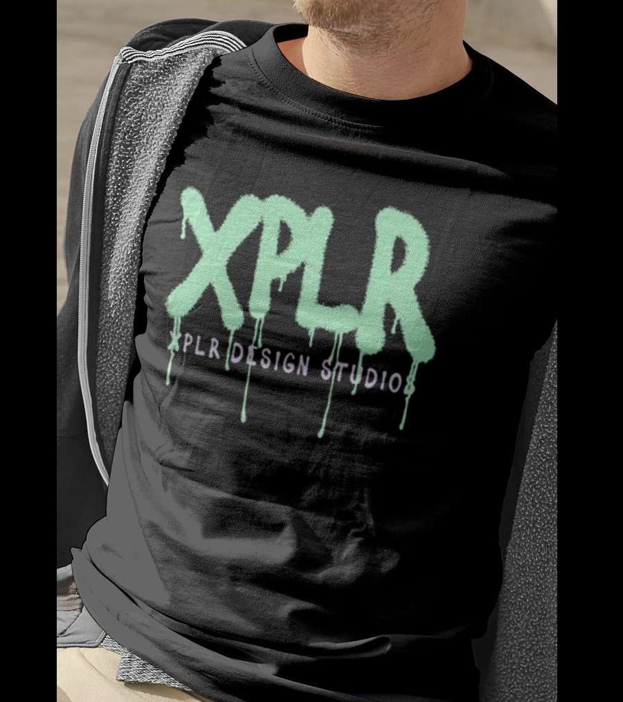 Xplr Studio Graffiti V.2 Droplet Style Text T-Shirt