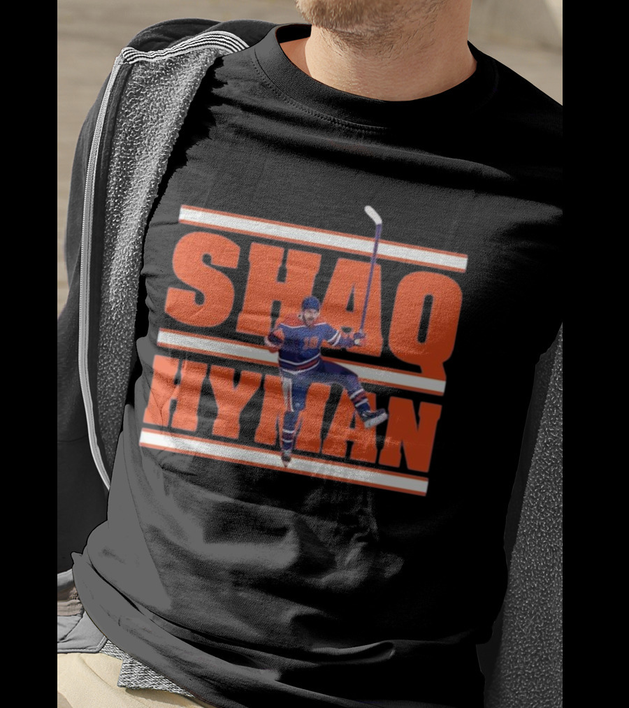 SHAQ HYMAN Hockey Player Celebration T-Shirt