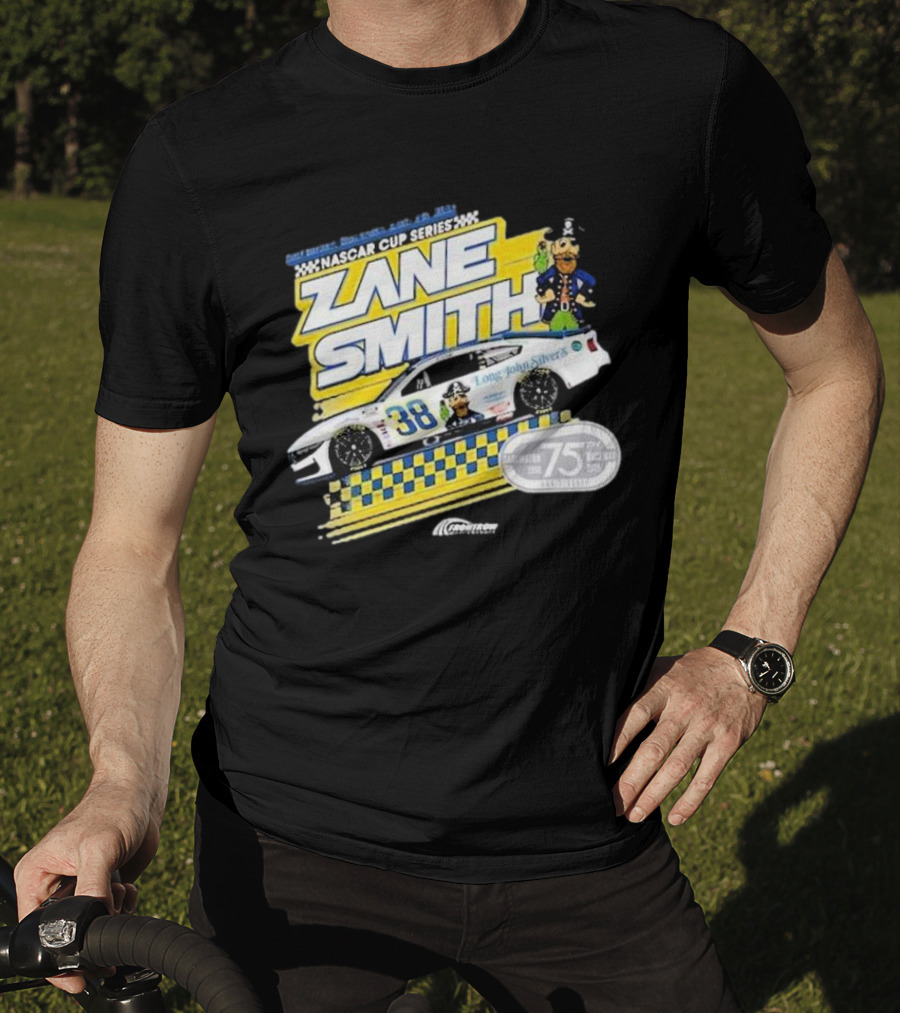NASCAR Cup Series Zane Smith Long John Silver’s Car 75th Race 38 T-Shirt