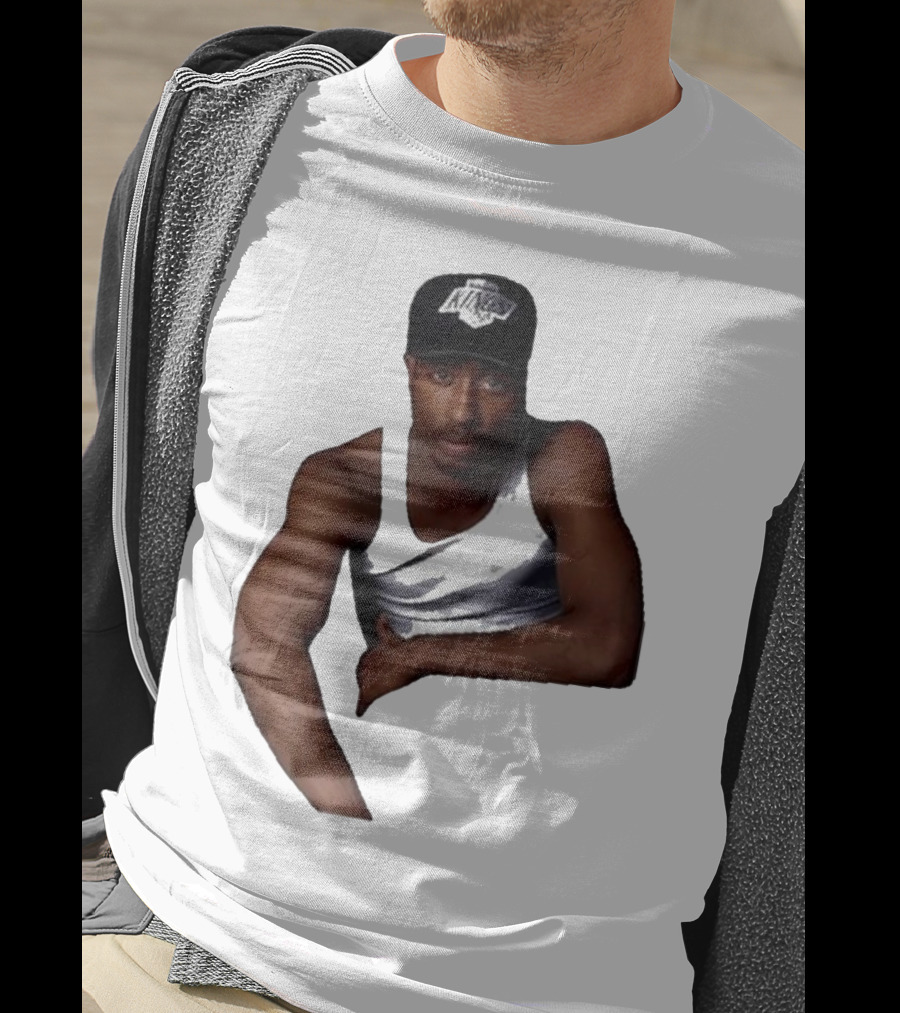 2PAC LA Kings Hat Image T-Shirt