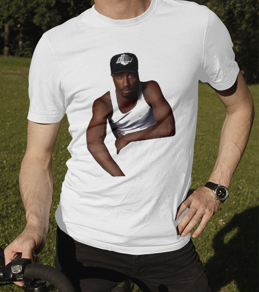 2PAC LA Kings Hat Image T-Shirt