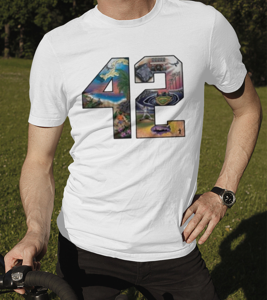 42 Mariano Rivera Foundation Iconic Baseball Imagery T-Shirt