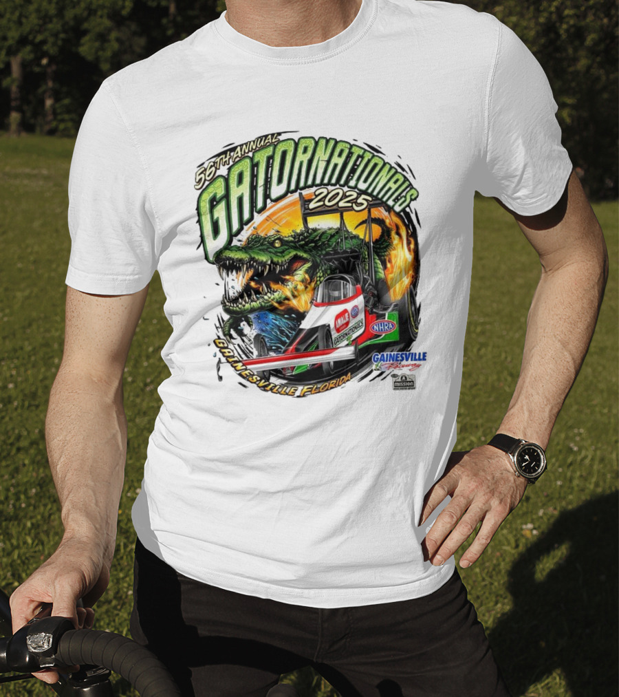 56th Annual Gatornationals 2025 Gainesville Florida NHRA Drag Racing Event T-Shirt