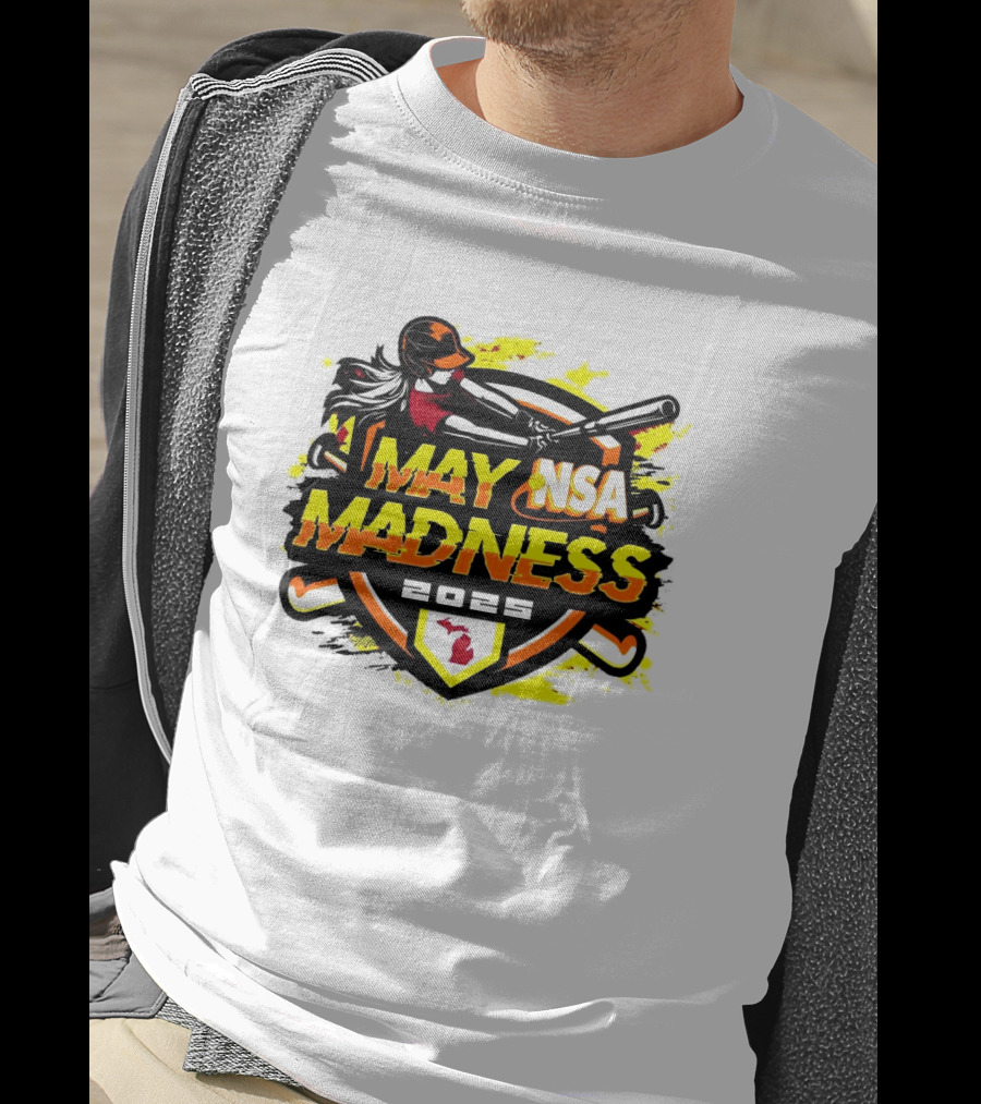 2025 NSA May Madness Fastpitch Tournament Michigan Logo T-Shirt