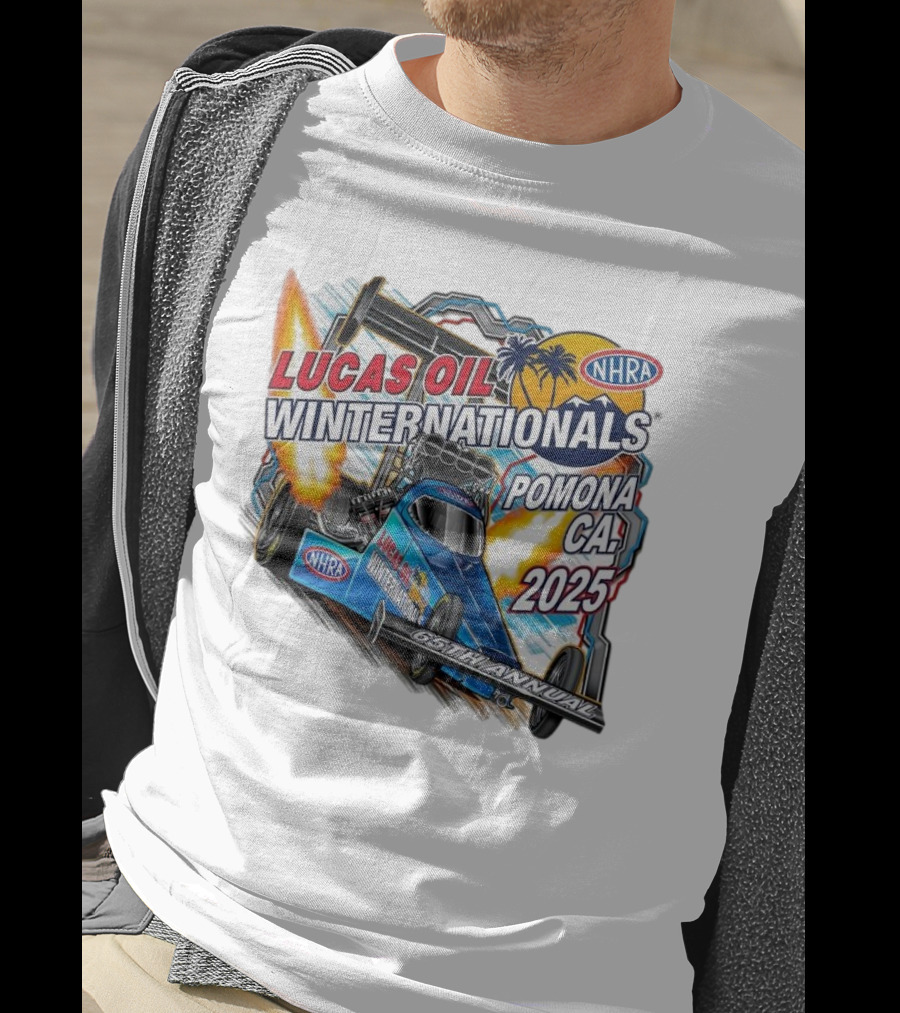 Lucas Oil NHRA Winternationals Pomona CA 2025 65th Annual T-Shirt