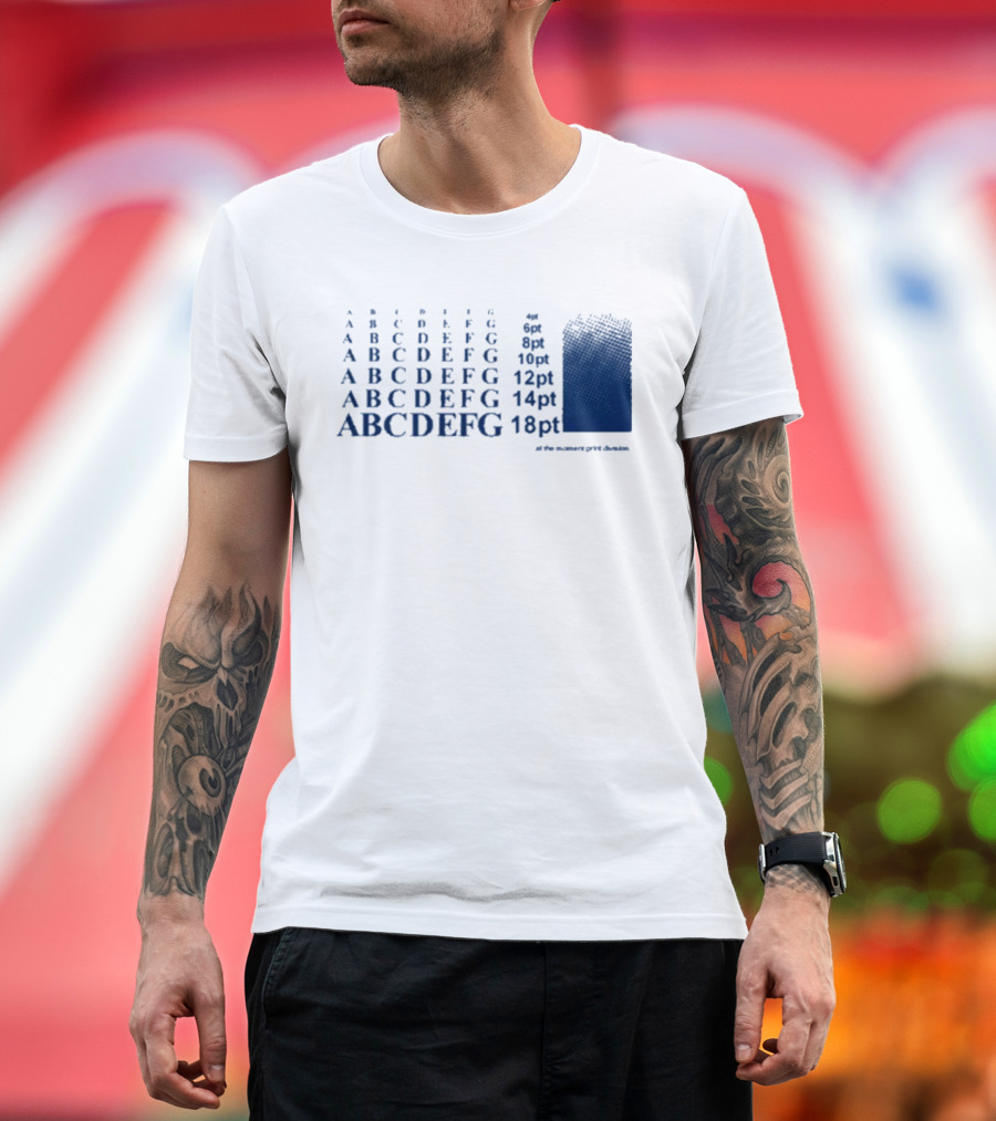 Abcdefg 6pt 8pt 10pt 12pt 14pt 18pt At The Moment PxFx Chameleon T-Shirt