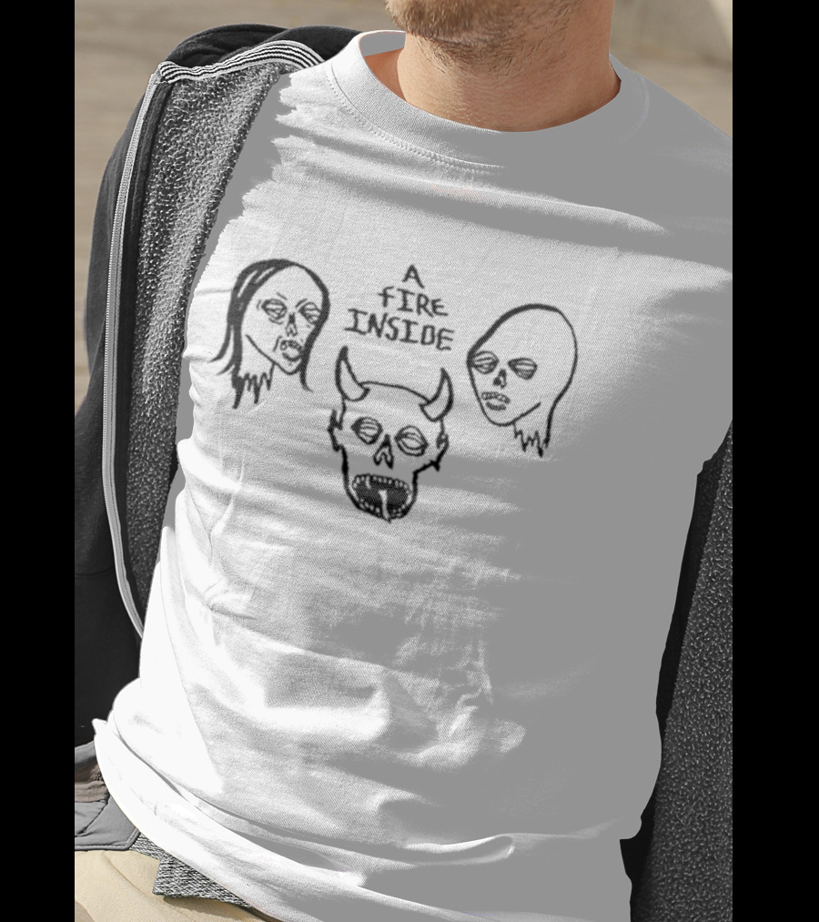 Afi Faces Ivory Skull Crown Trio T-Shirt