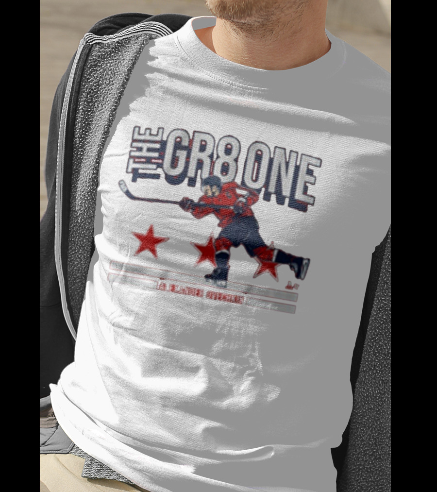 The GR8 One Alexander Ovechkin Hockey Player With Stars And Stick T-Shirt