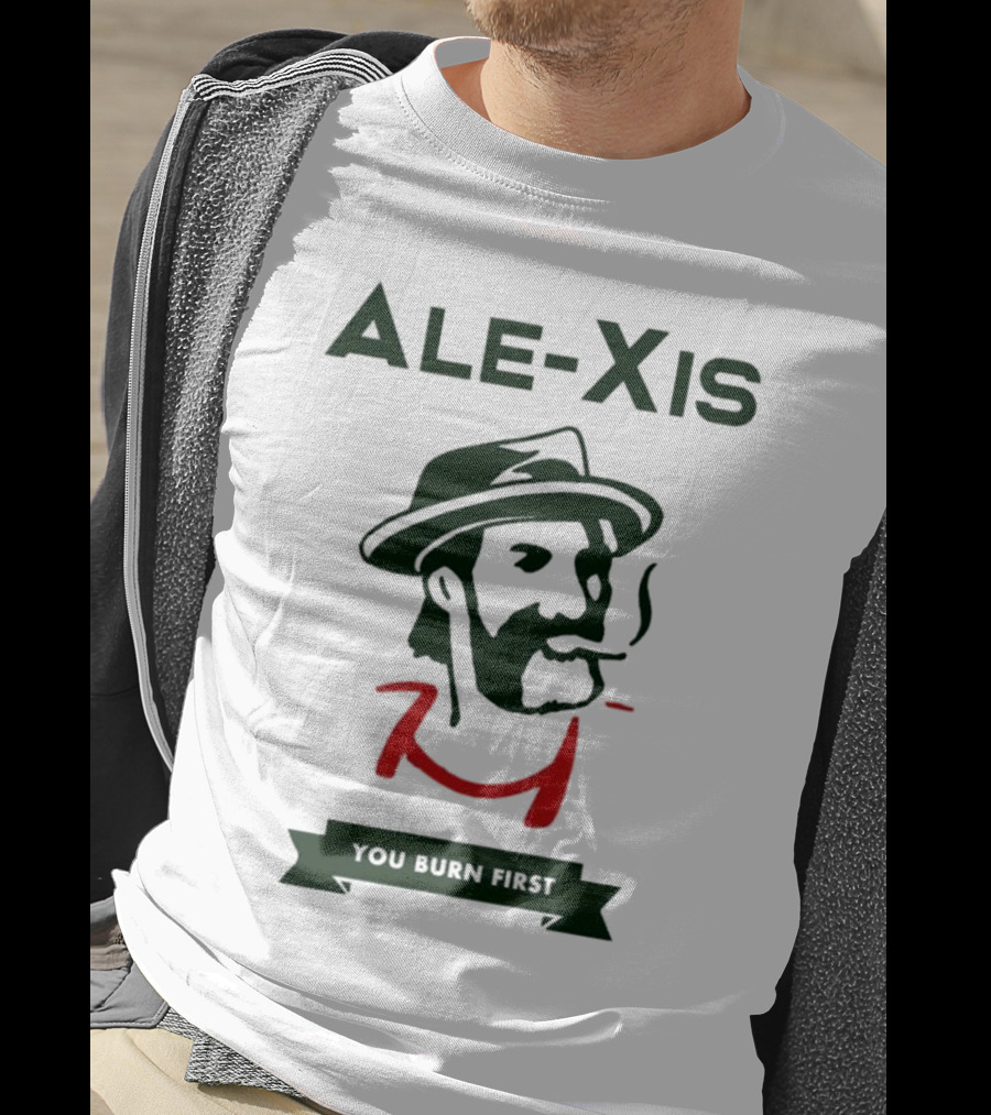 ALE-XIS You Burn First Smoking Man Fedora Illustration T-Shirt