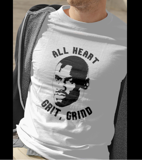 All Heart Grit Grind Iconic Tony Allen Face Outline T-Shirt