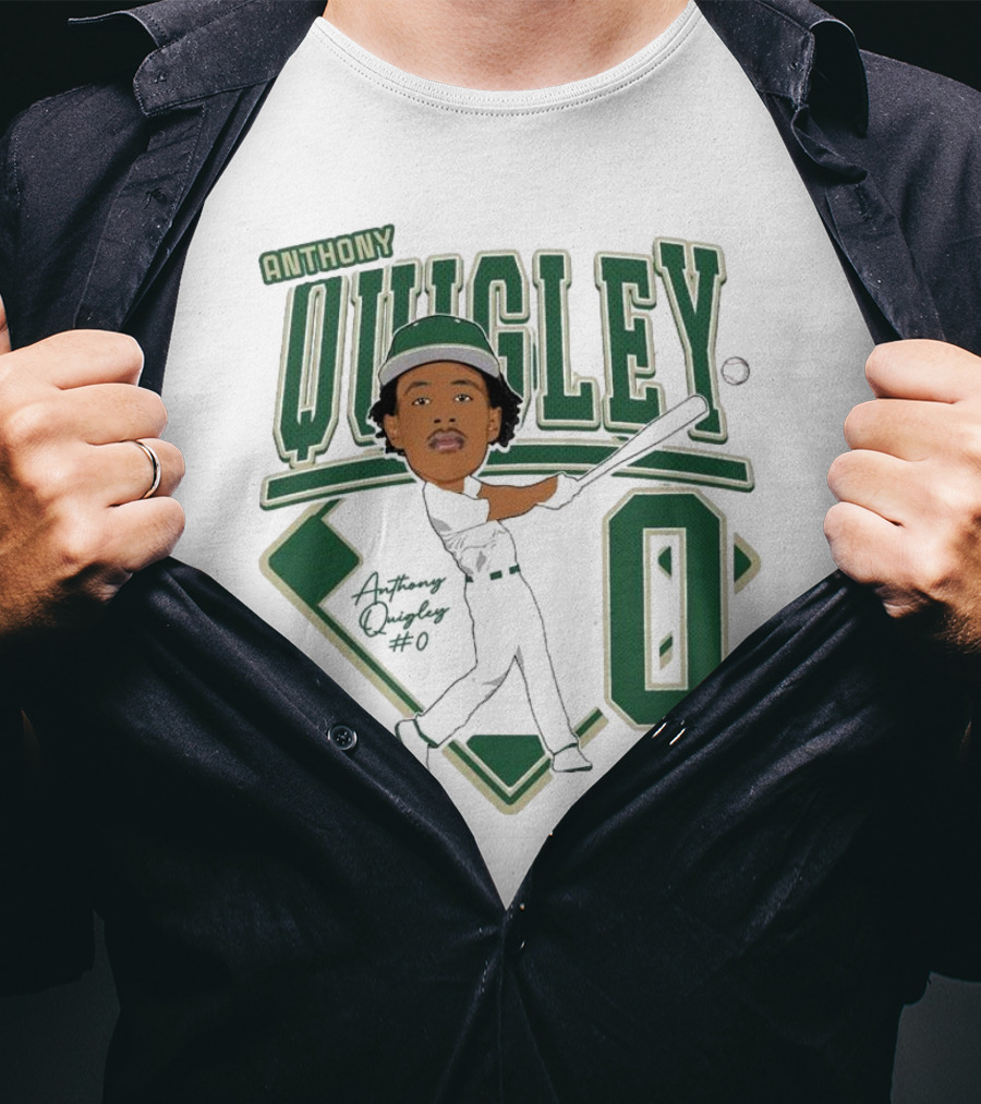 Anthony Quigley Baseball 2025 Player Illustration T-Shirt