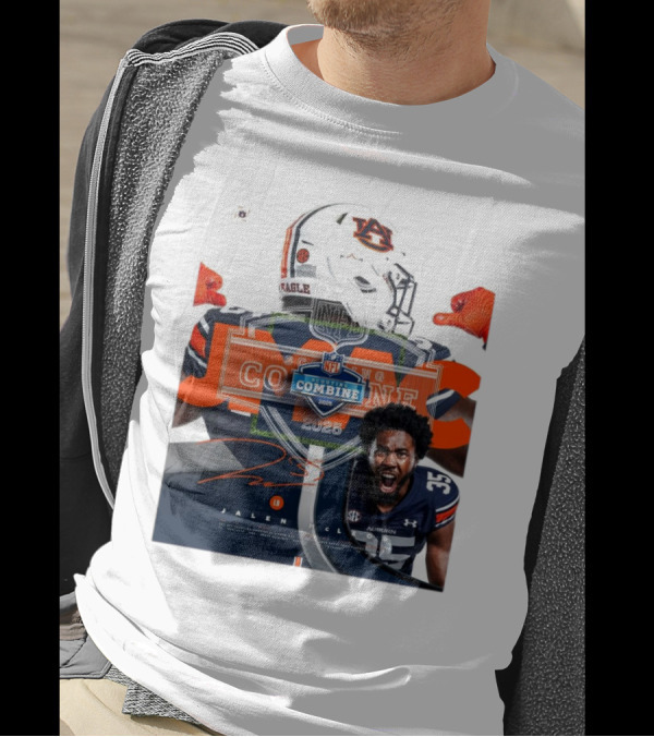 Auburn Tigers Jalen McLeod NFL Scouting Combine 2025 Signature T-Shirt