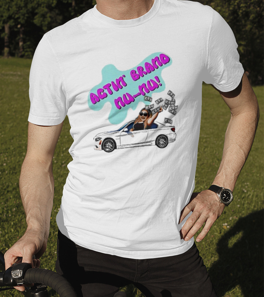 Actin' Brand Nu-Nu 2025 Convertible Car Scene T-Shirt
