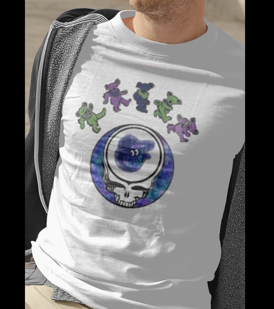 Baltimore Orioles Grateful Dead Dancing Bears 2025 Skull Night Baseball T-Shirt