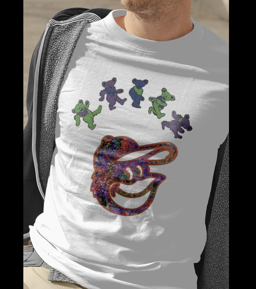 Baltimore Orioles Grateful Dead Night 2025 Dancing Bears T-Shirt