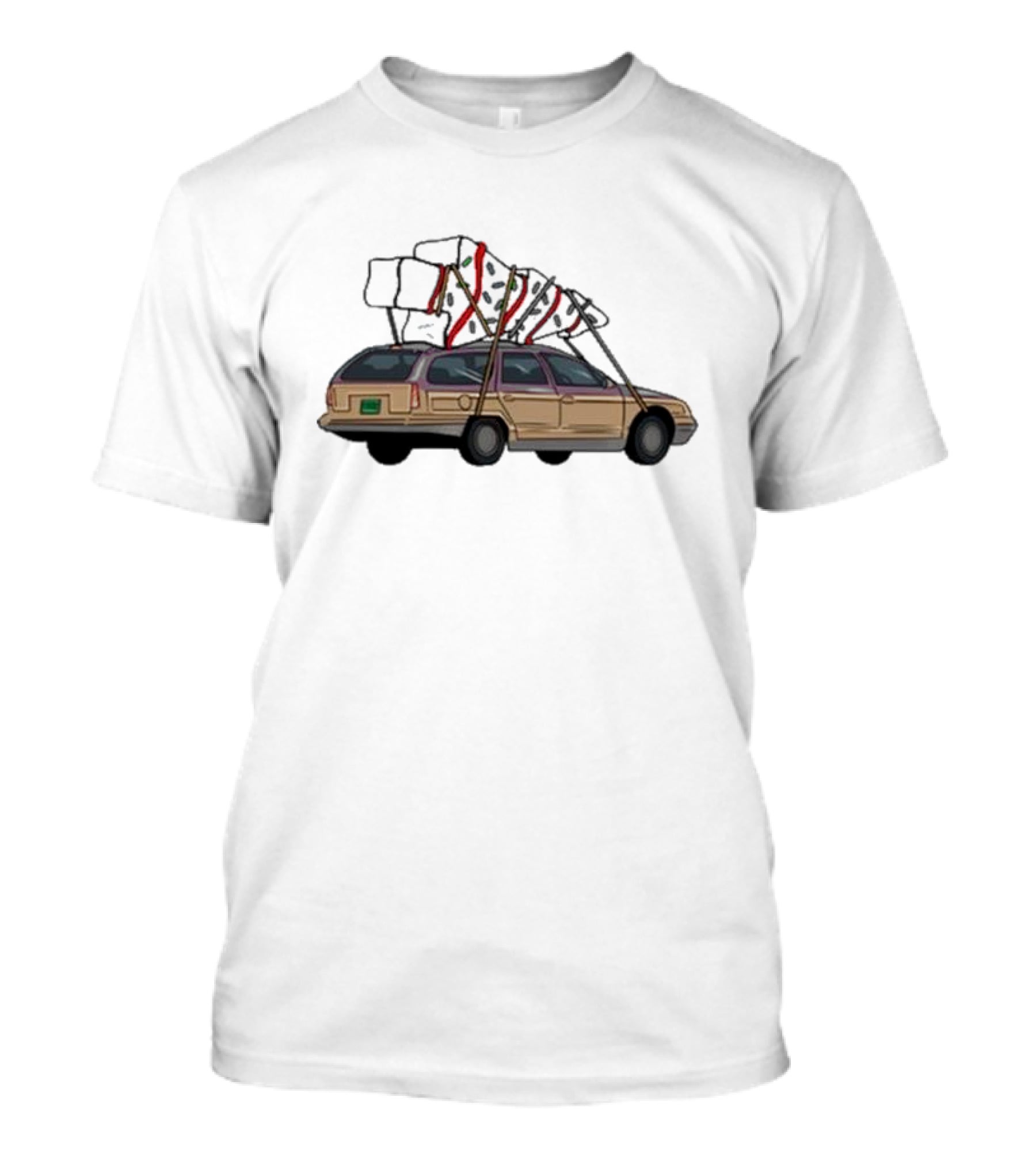 Barbell Voodoo Holiday Road Family Vacation Station Wagon T-Shirt