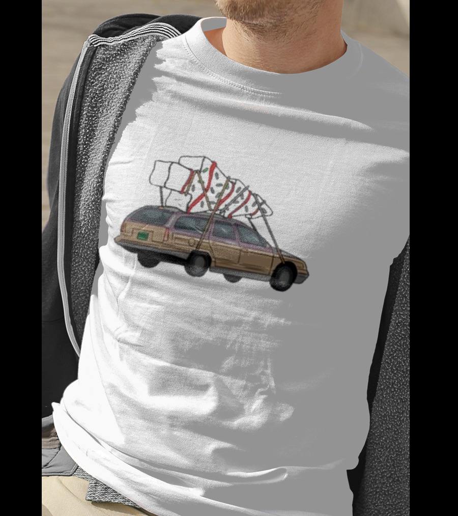 Barbell Voodoo Holiday Road Family Vacation Station Wagon T-Shirt