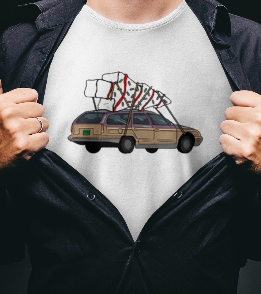 Barbell Voodoo Holiday Road Family Vacation Station Wagon T-Shirt
