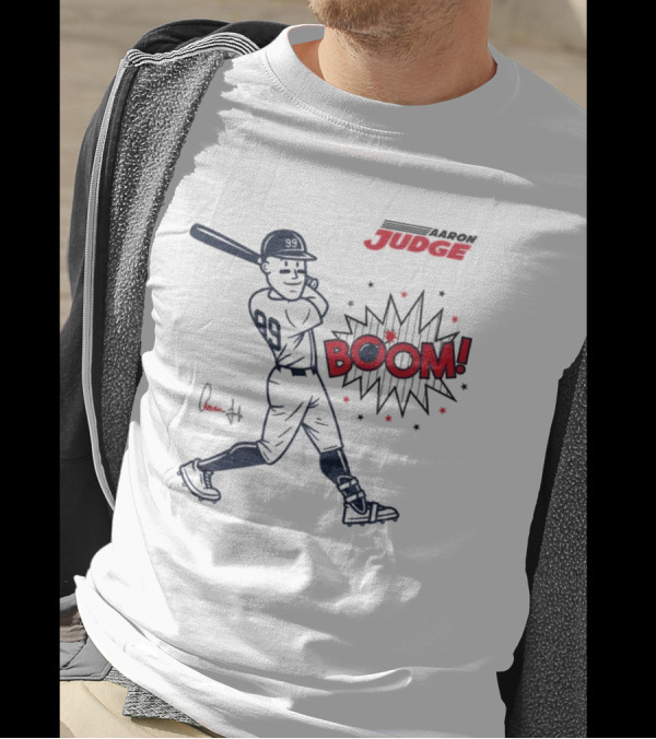 Aaron Judge Swings Into Action With Boom T-Shirt
