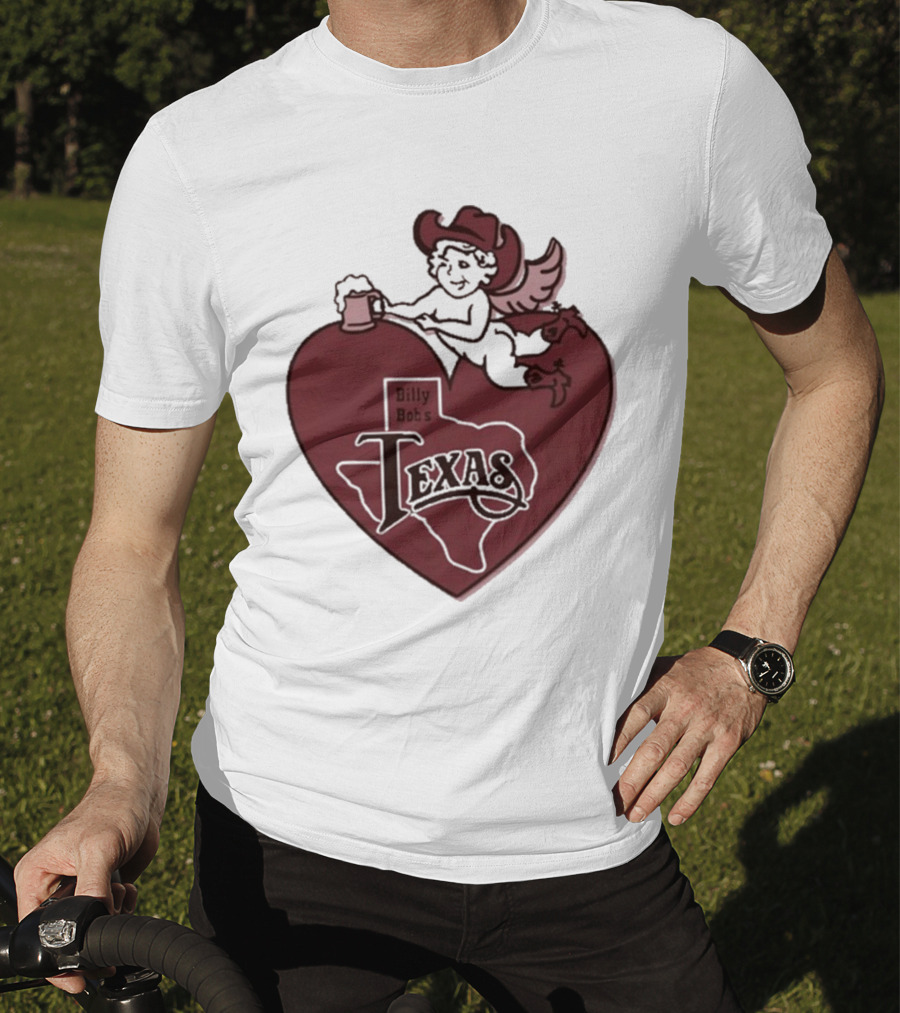 Billy Bob’s Texas Cupids Heart With Cowboy Hat And T-Shirt