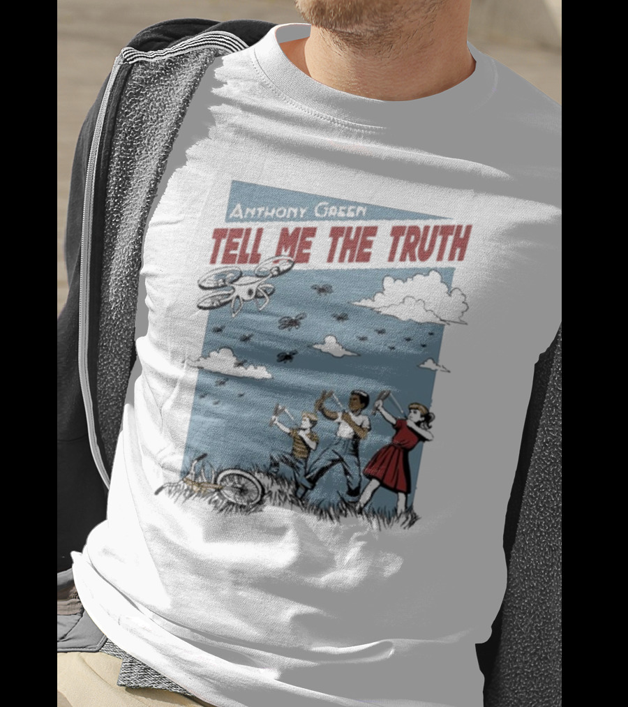 Anthony Green Tell Me The Truth Kids Running From Insects T-Shirt