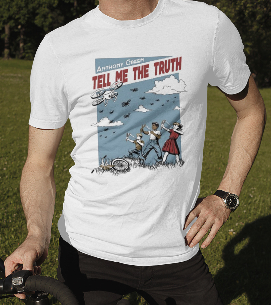Anthony Green Tell Me The Truth Kids Running From Insects T-Shirt