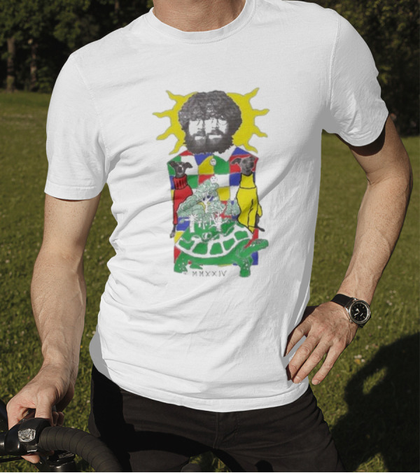 JW Francis Born Losers Records Sunburst Patchwork Dogs And Tortoise MMXXIV T-Shirt