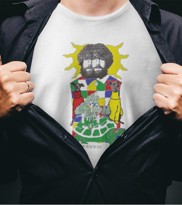 JW Francis Born Losers Records Sunburst Patchwork Dogs And Tortoise MMXXIV T-Shirt
