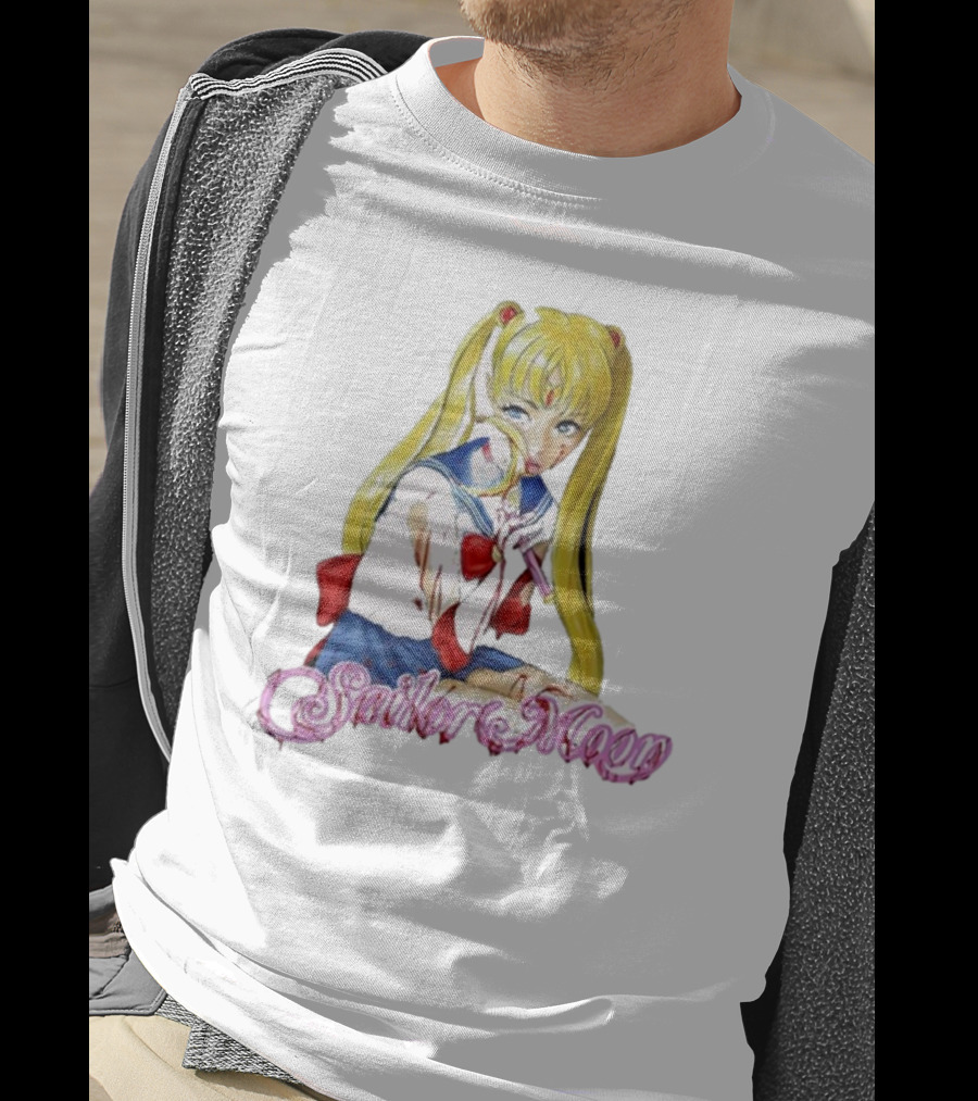 Bl00dina Sailor Moon Anime Mirror And Lipstick T-Shirt