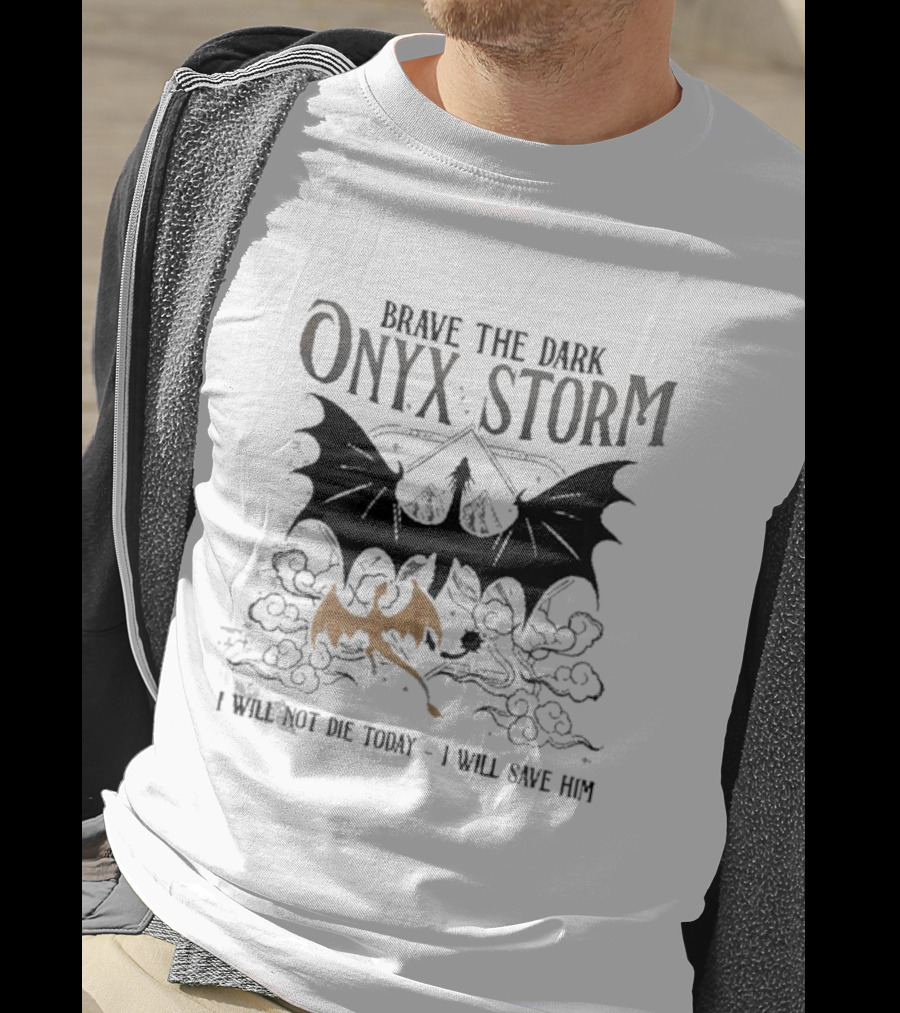 Onyx Storm Batwing Adventure With Mythical Clouds T-Shirt