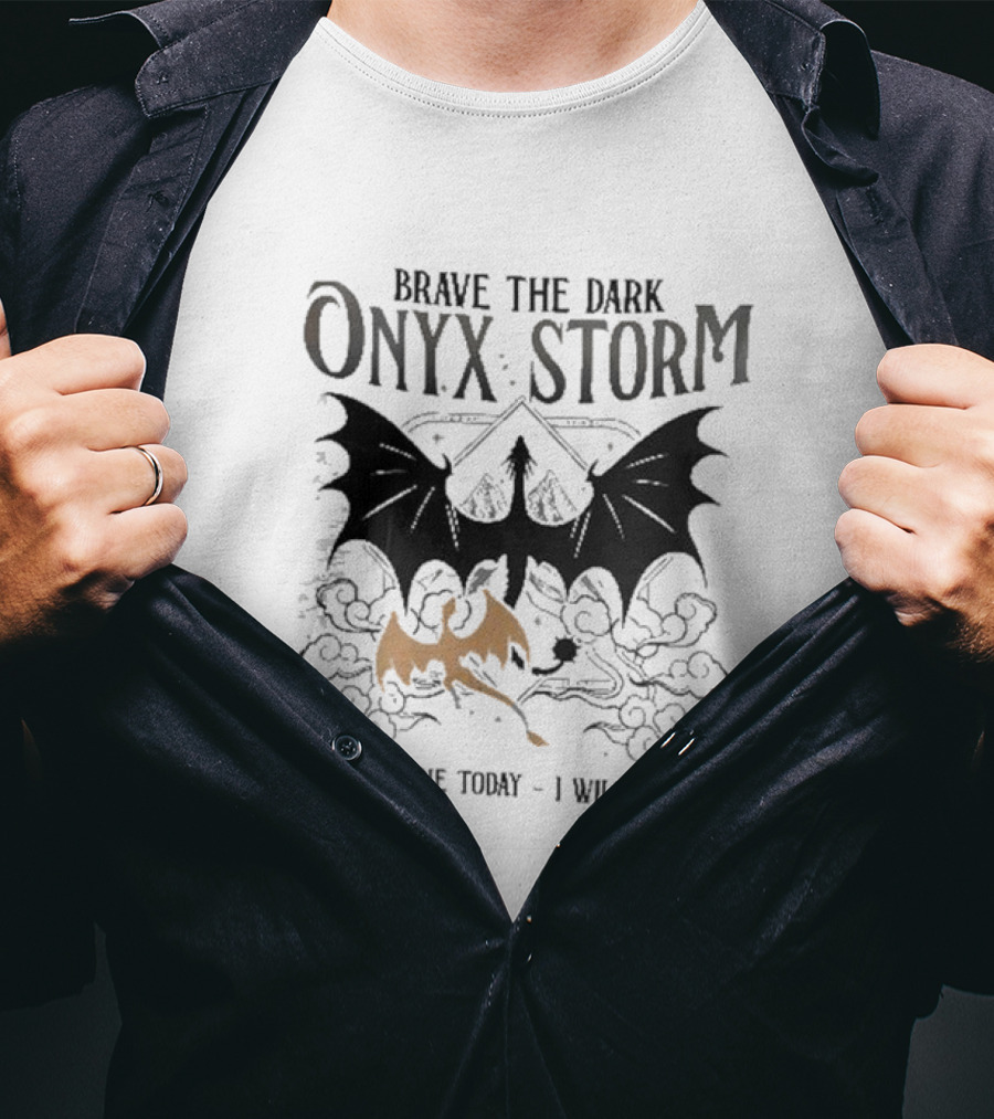 Onyx Storm Batwing Adventure With Mythical Clouds T-Shirt