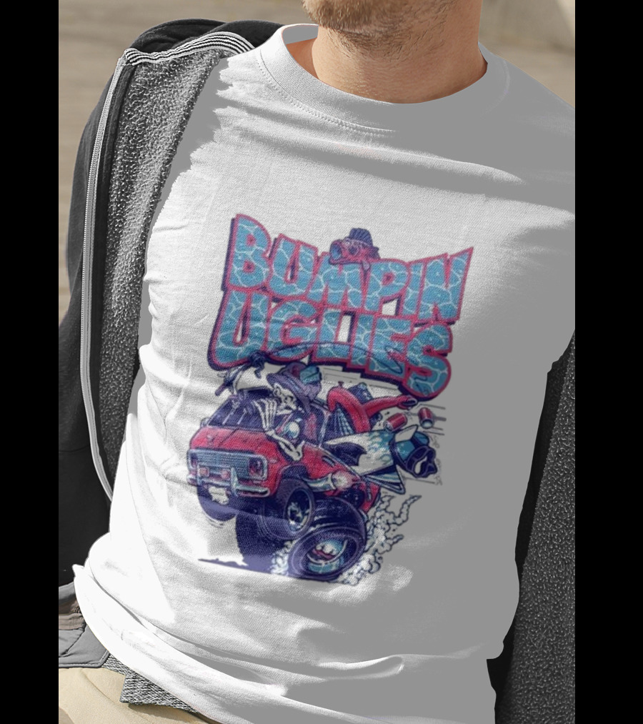 "Bumpin Uglies Red Truck With Fish Cartoon" T-Shirt