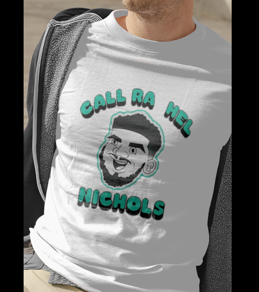Call Rachel Nichols Cartoon Face With Beard T-Shirt