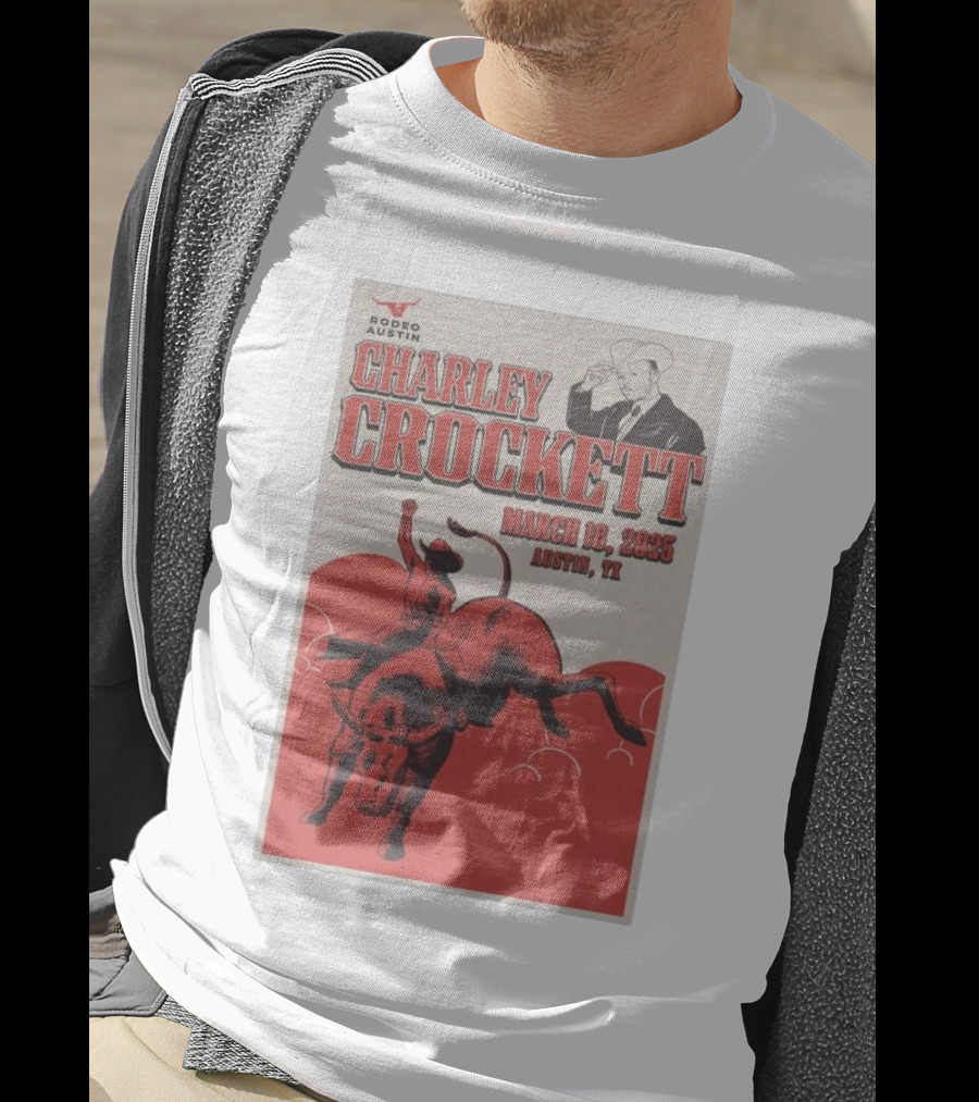 Charley Crockett March 18 2025 Rodeo Austin TX T-Shirt