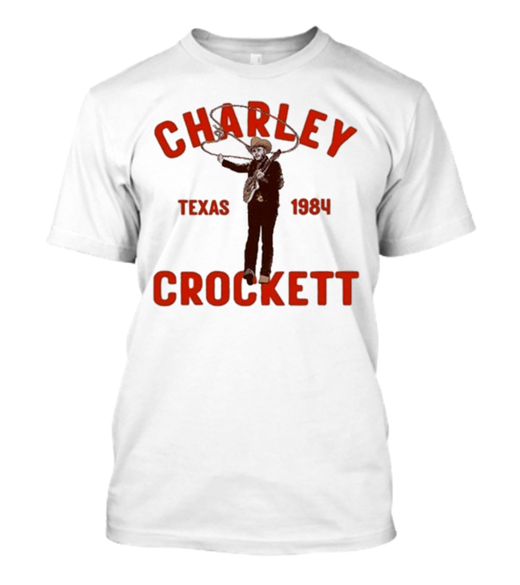 Charley Crockett Texas 1984 Lasso Cowboy T-Shirt