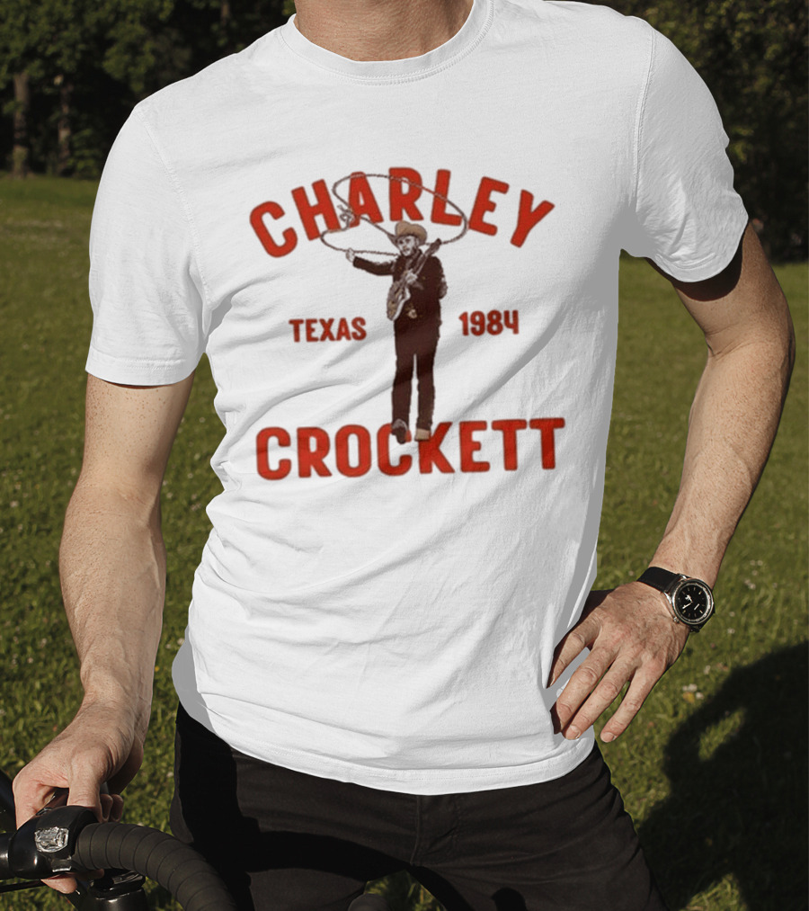 Charley Crockett Texas 1984 Lasso Cowboy T-Shirt