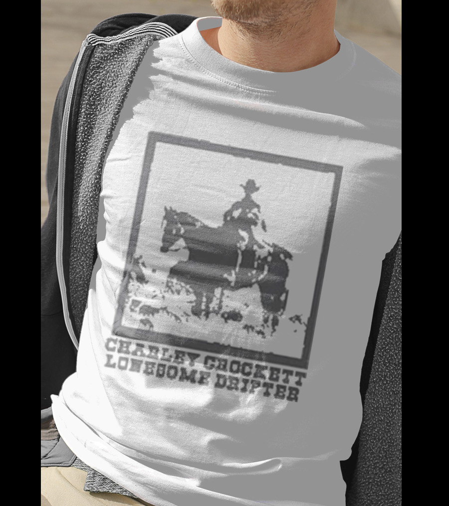 Charley Crockett Lonesome Drifter Cowboy On Horseback T-Shirt