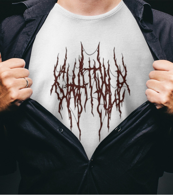 Chat Pile Red Dripping Text Design T-Shirt