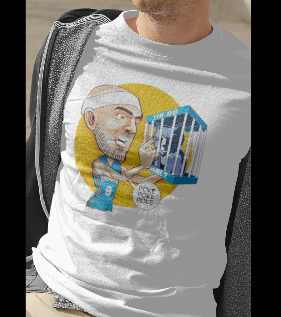 Caruso Poke Poke Poke Thunder 118-99 Game 2 Grizzlies T-Shirt