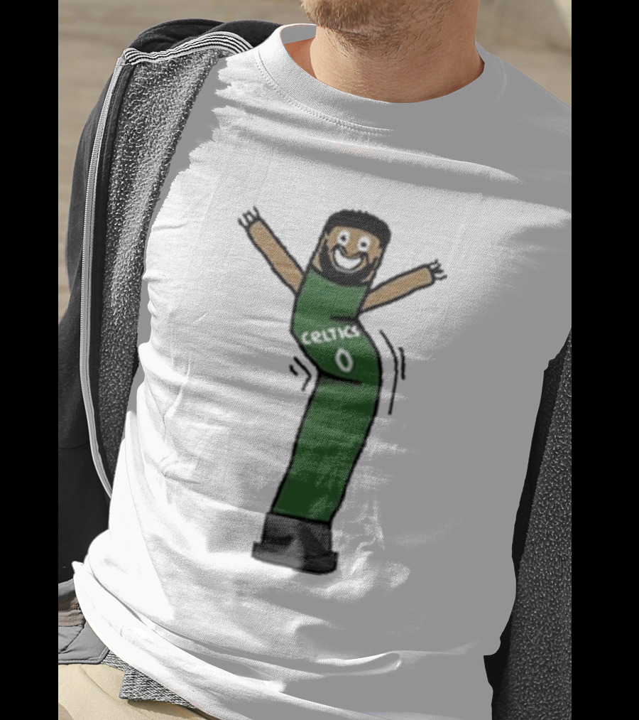 Celtics Jayson Tatum Inflate-Tum Cartoon T-Shirt