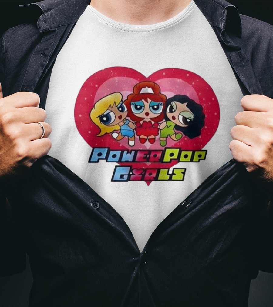 Chappell Roan Power Pop Girls Heart Cartoon Trio T-Shirt