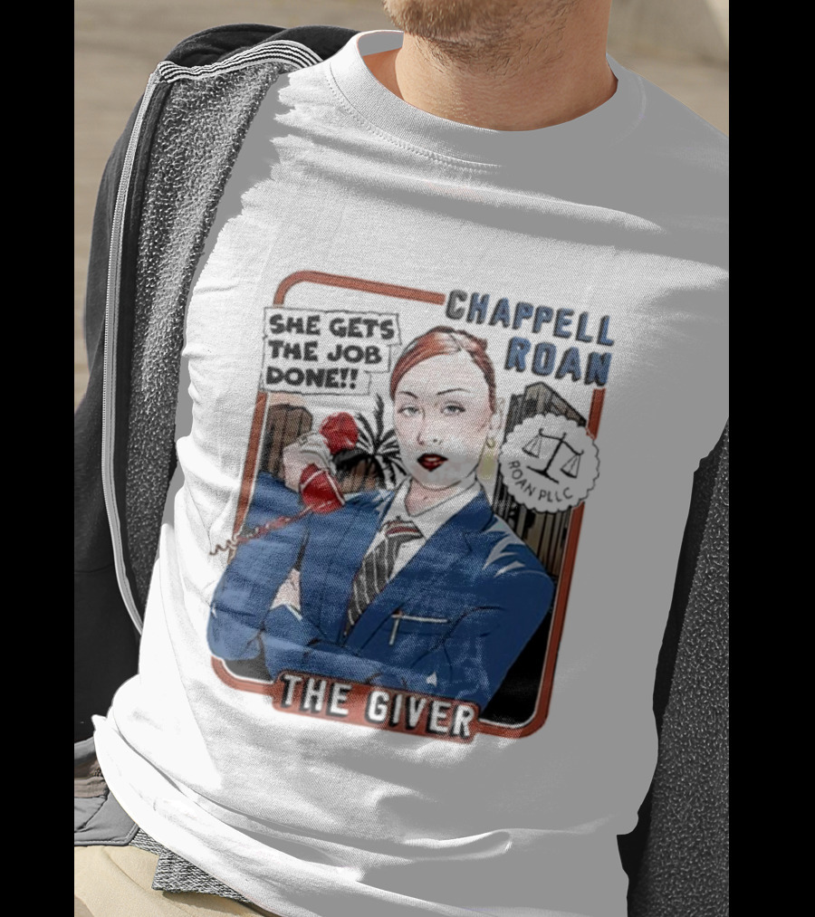 Chappell Roan The Giver Blue Suit Red Rose T-Shirt