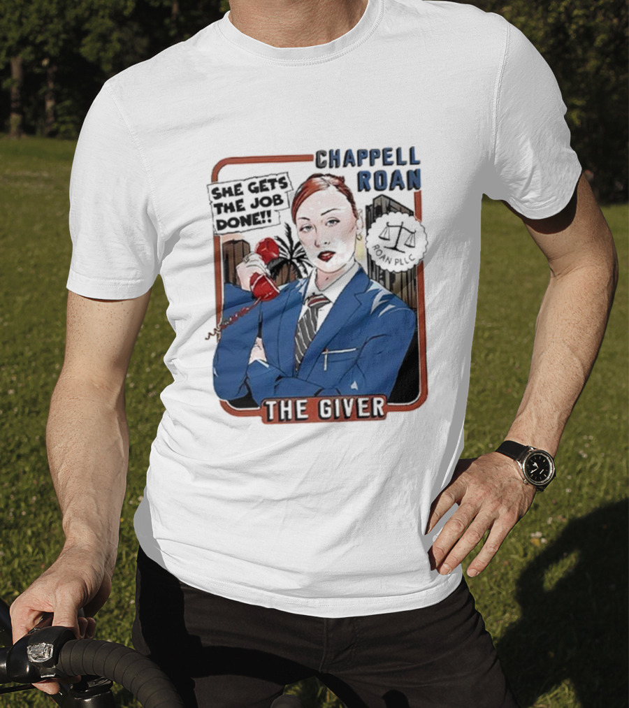 Chappell Roan The Giver Blue Suit Red Rose T-Shirt